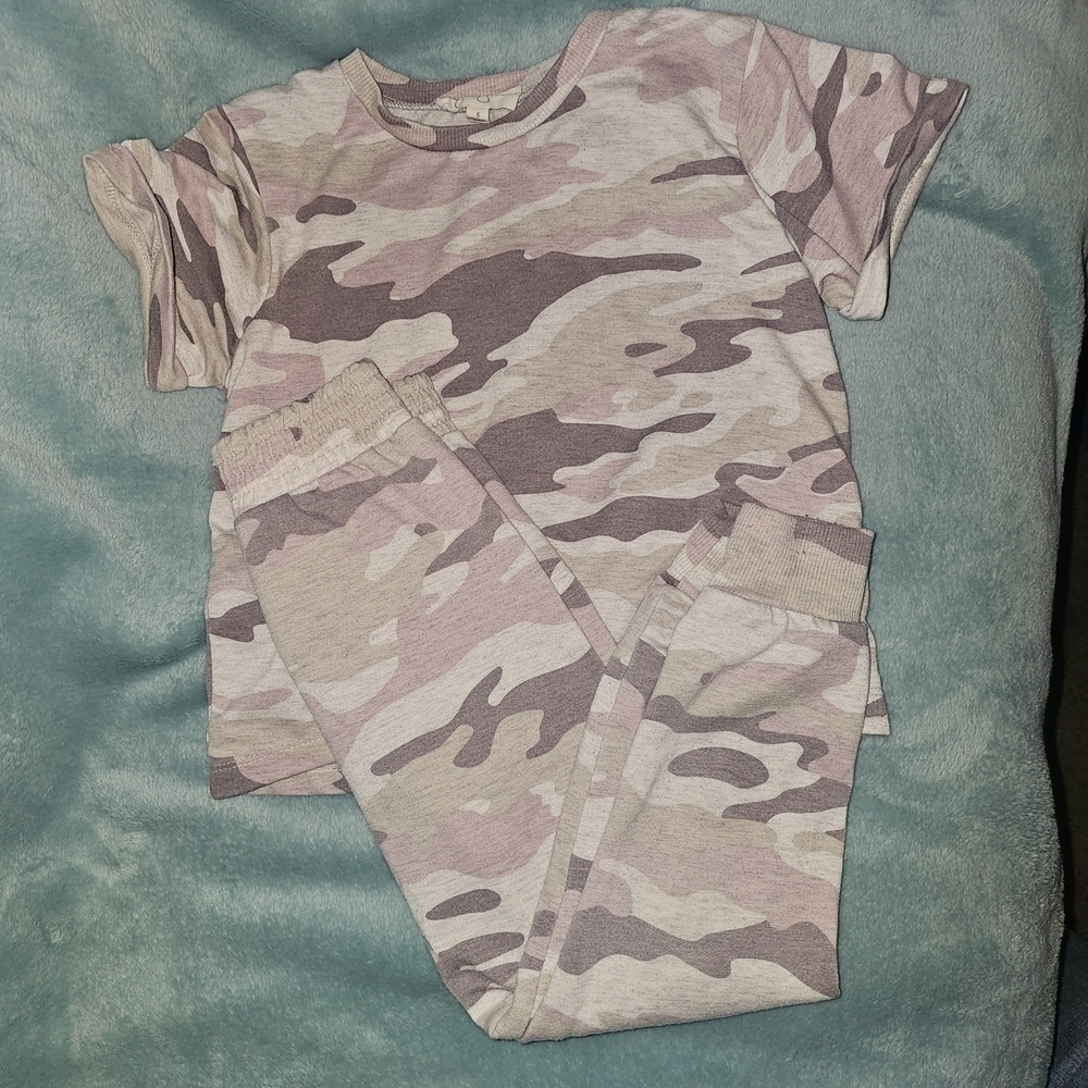 Jessica Simpson Pink Camo Kids Matching 3 Pc Set - Picture 2 of 13